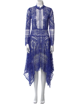 Thurley Lace Pattern Long Dress