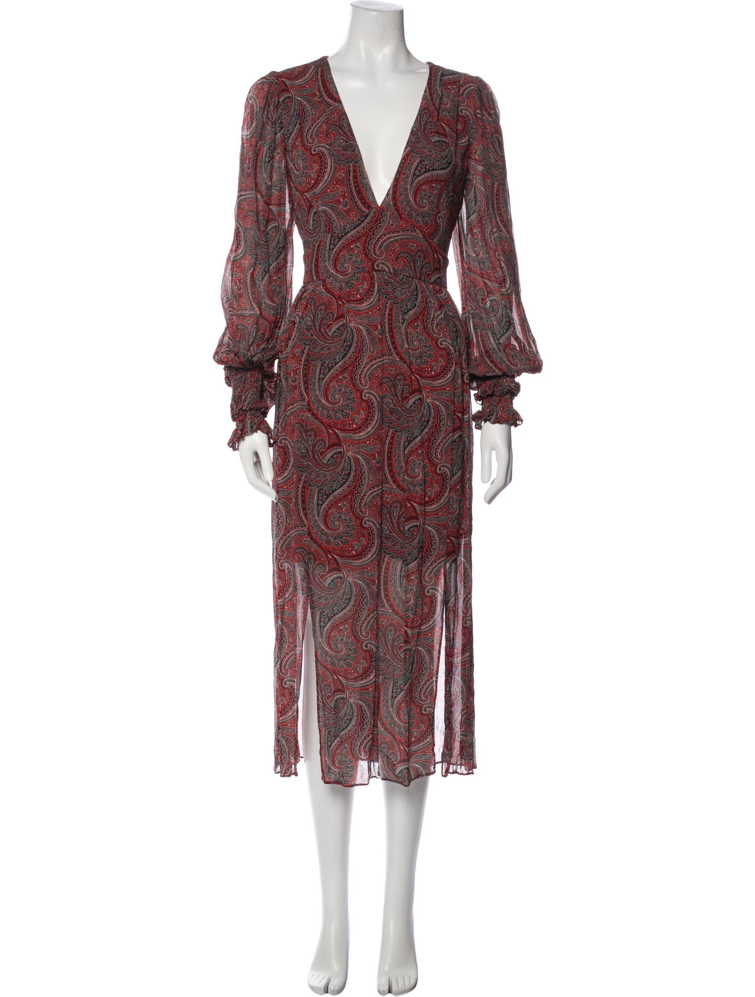 Thurley Paisley Print Midi Length Dress