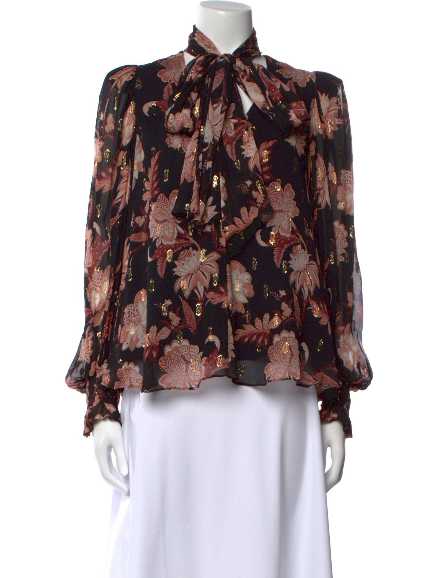 Thurley Silk Floral Print Blouse