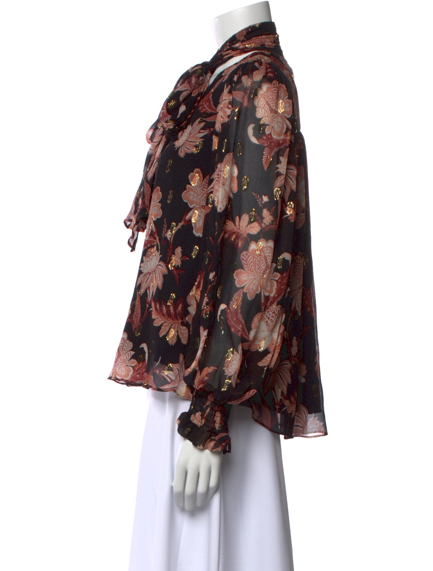 Thurley Silk Floral Print Blouse