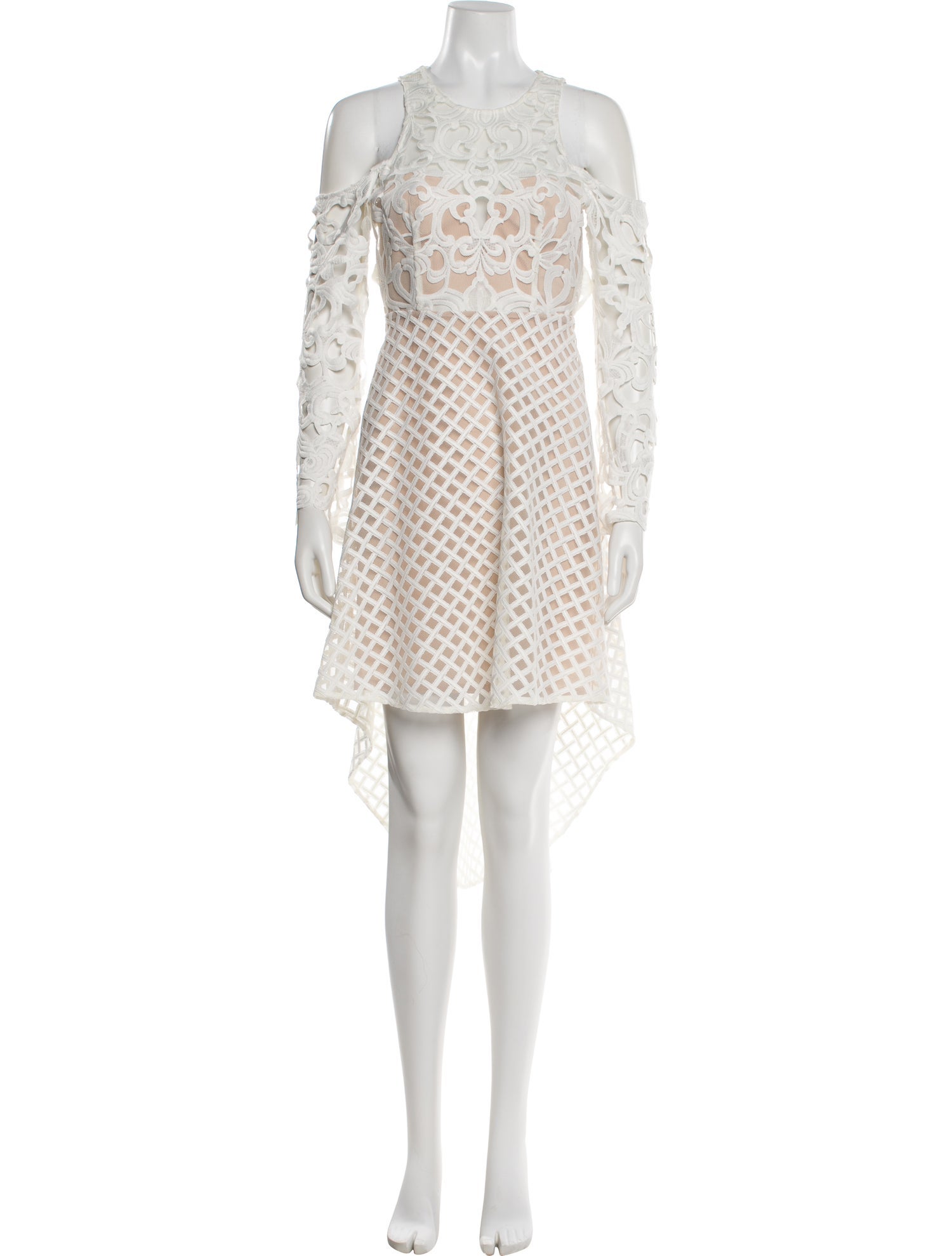 open lace back dress Doily Mini Dress – Tae Park
