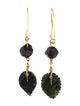 Tina Chow Garnet & Moss Agate Drop Earrings
