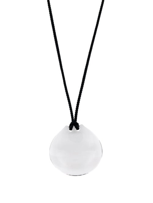 Tina Chow Quartz & Cord Pendant Necklace