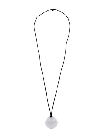 Tina Chow Quartz & Cord Pendant Necklace