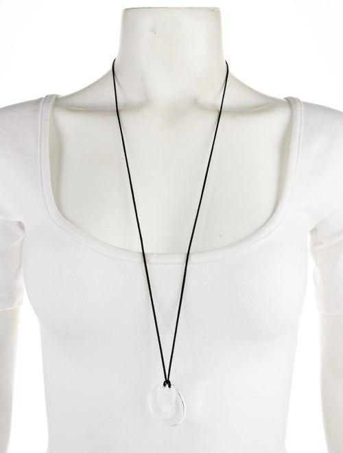 Tina Chow Quartz & Cord Pendant Necklace
