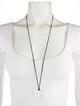 Tina Chow Quartz & Cord Pendant Necklace
