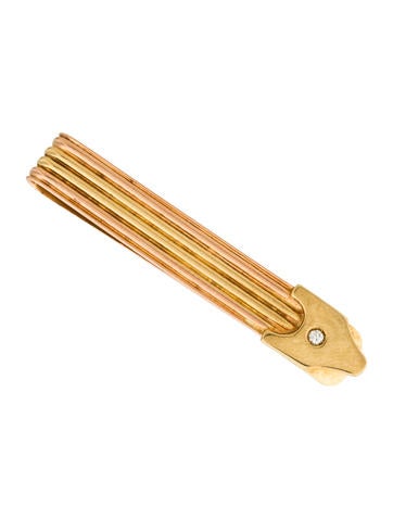 18K Diamond Tie Clip