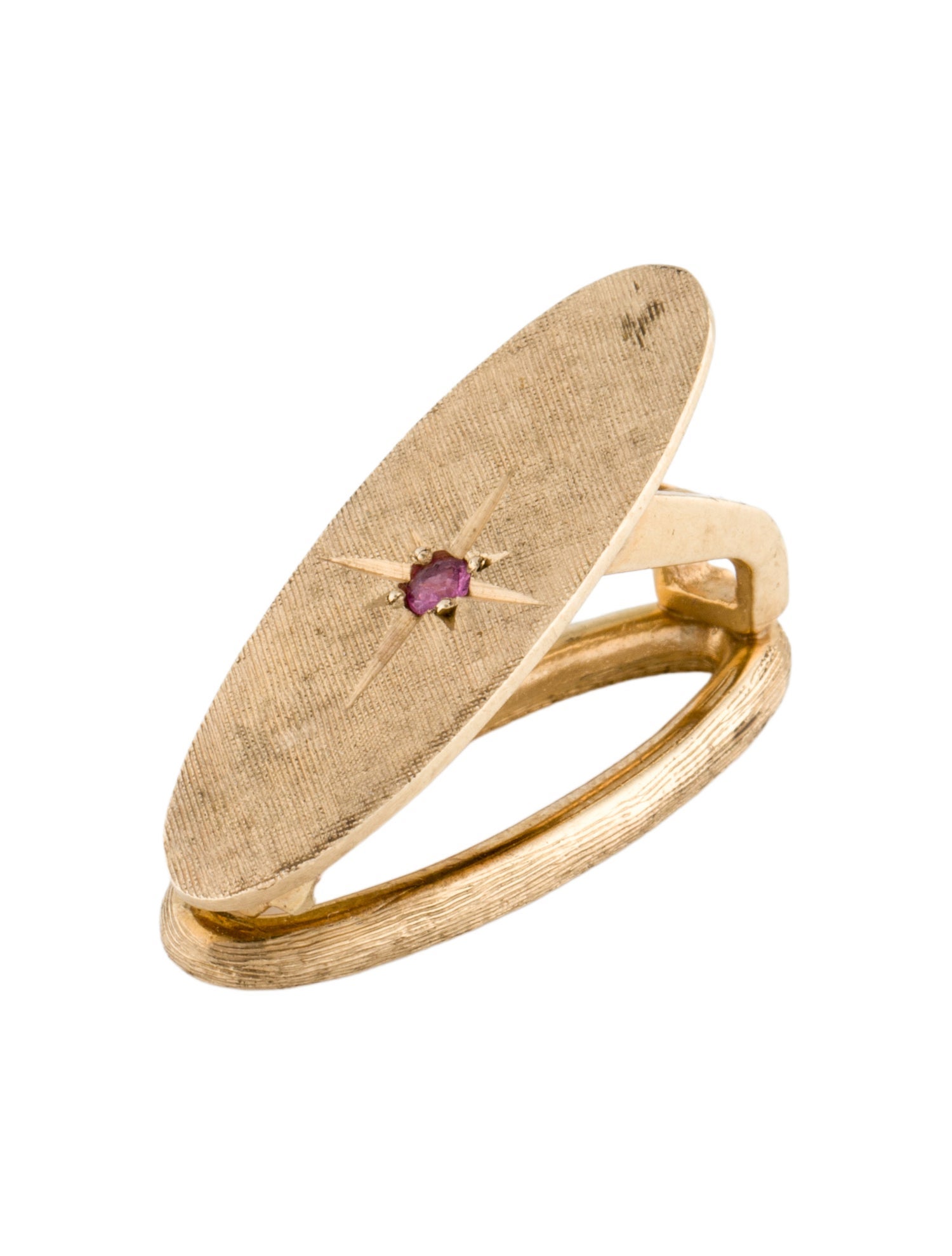 Tie Clip 14K Ruby