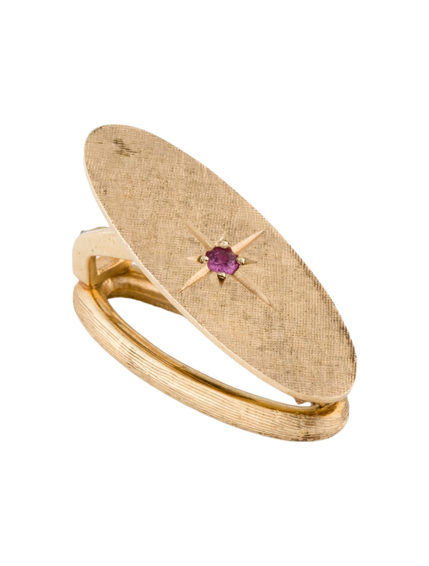 Tie Clip 14K Ruby