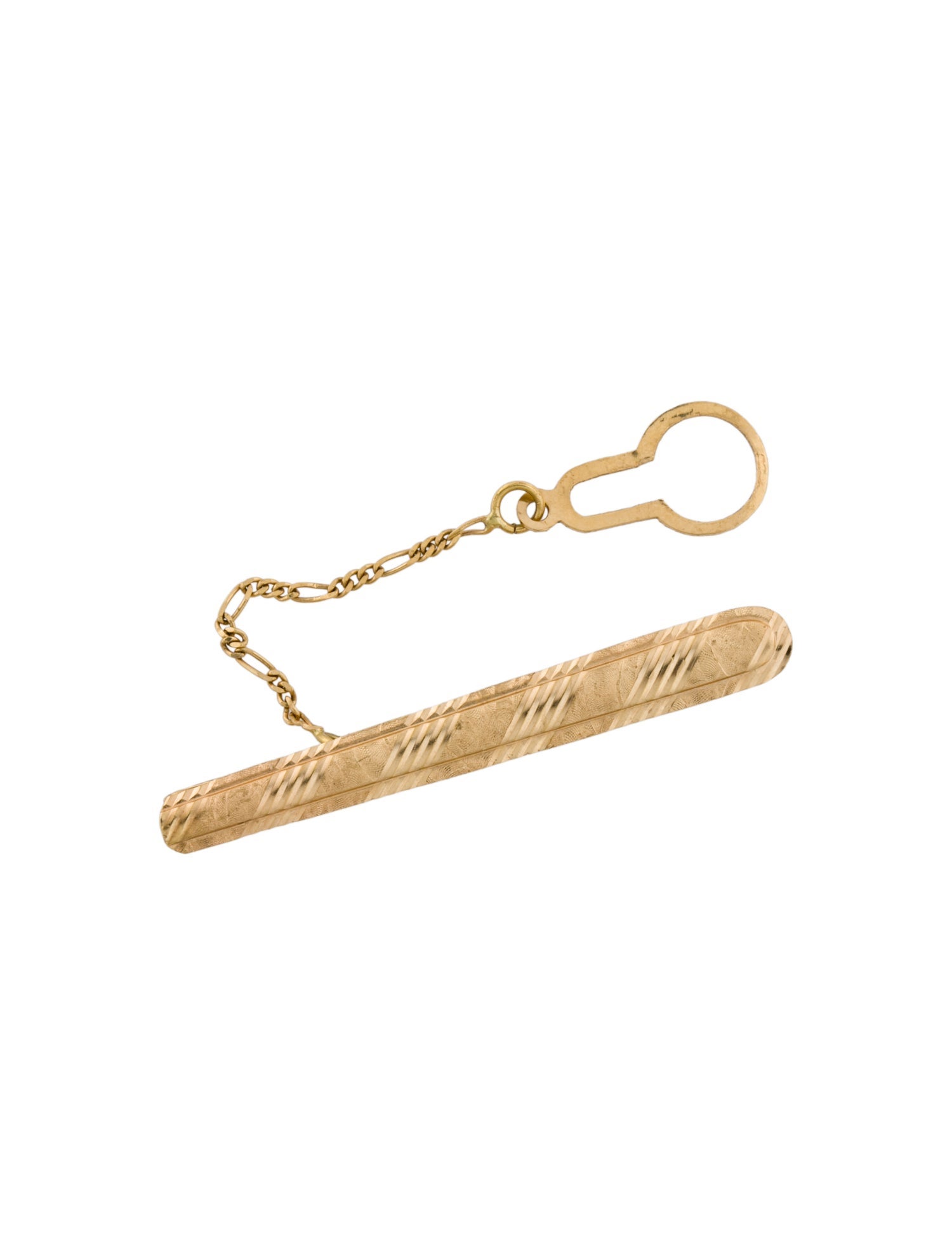 Tie Clip 18K Textured
