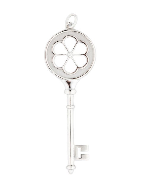 Tiffany & Co. Diamond Key Pendant