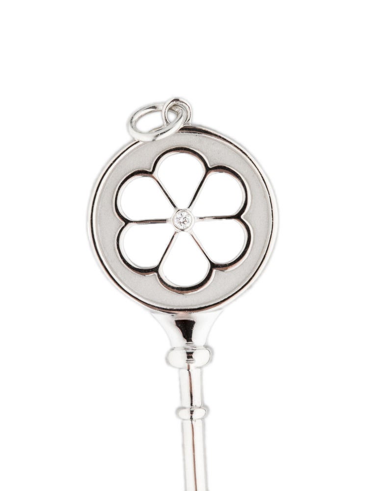 Tiffany & Co. Diamond Key Pendant