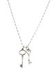 Double Key Pendant Necklace image 1