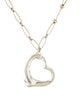 Open Heart Pendant Necklace image 1