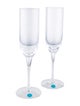 Pair of Crystal Champagne Flutes image 1
