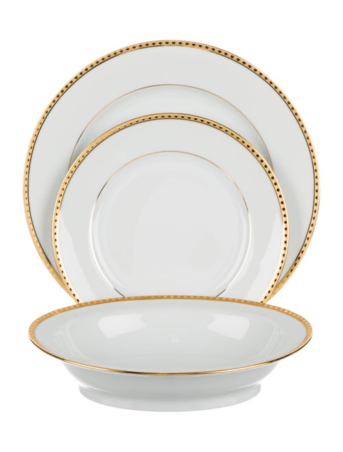 Tiffany & Co. 13-Piece Gold Band Limoges Tableware Set