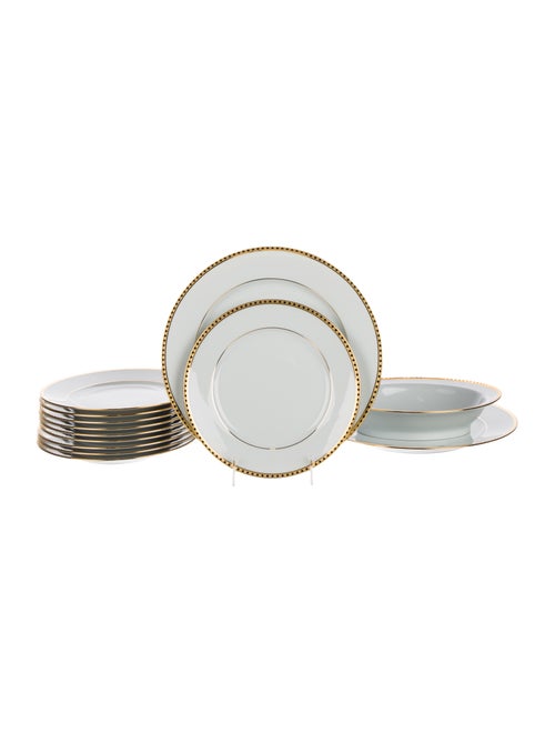 Tiffany & Co. 13-Piece Gold Band Limoges Tableware Set