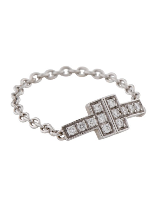 Tiffany & Co. Diamond Two Chain Ring