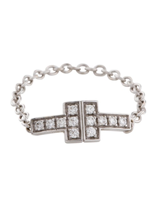 Tiffany & Co. Diamond Two Chain Ring