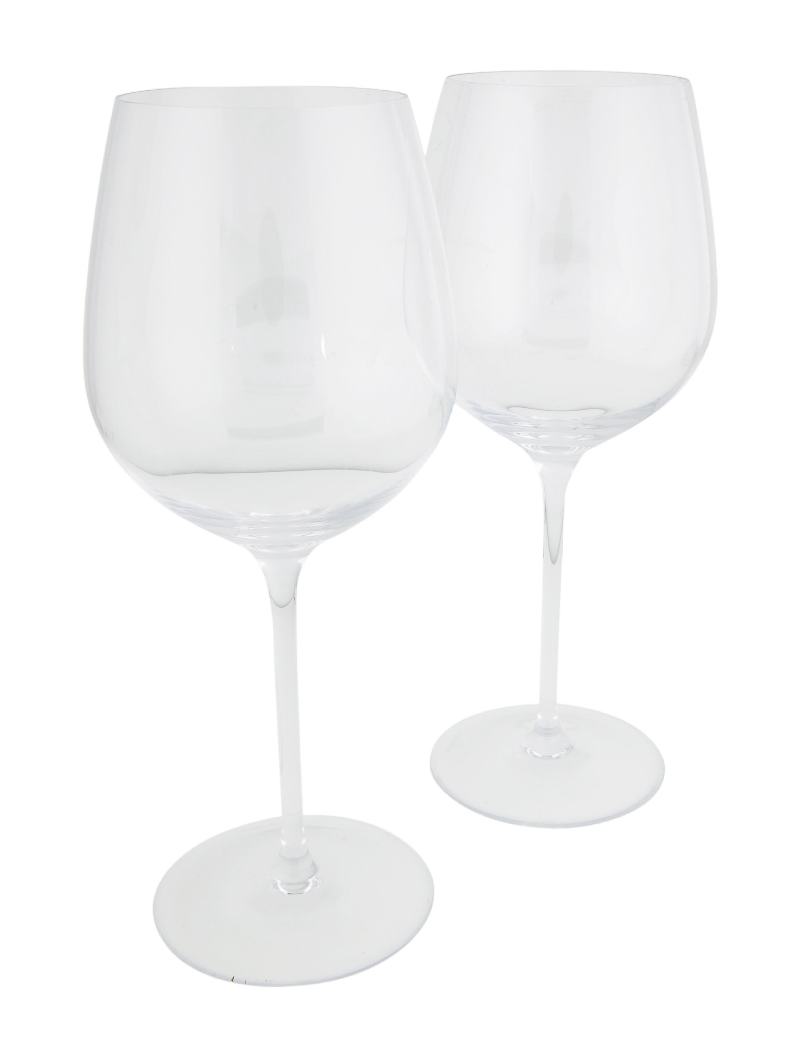 Tiffany & Co. Pair of AllPurpose Red Wine Glasses Tabletop & Kitchen