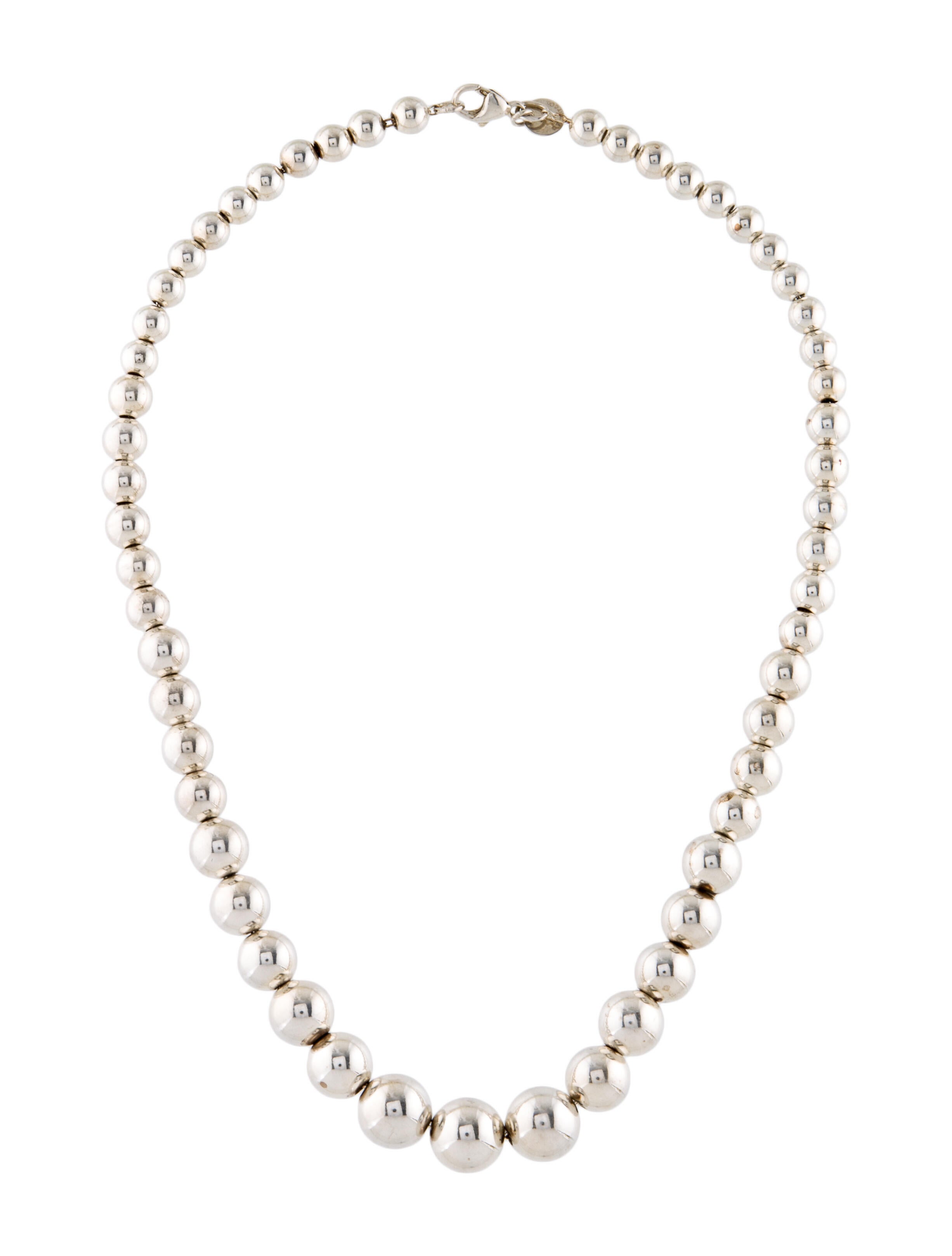 Tiffany & Co. HardWear Graduated Ball Necklace Necklaces TIF126098 The RealReal