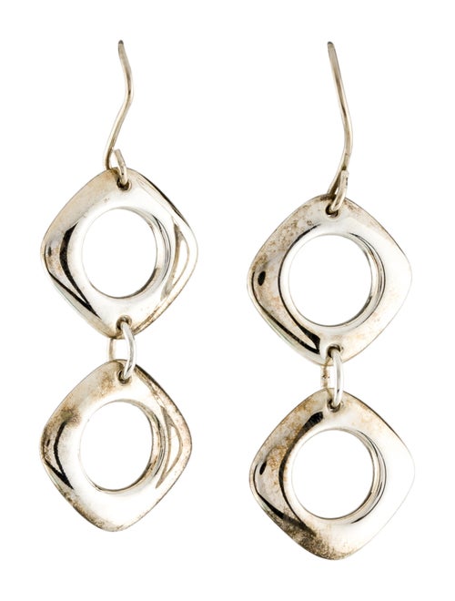 Tiffany & Co. Cushion Drop Earrings silver