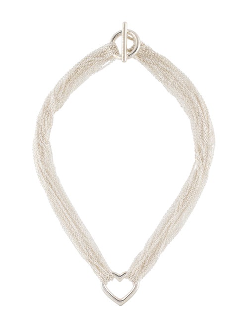 Tiffany & Co. Heart Multistrand Necklace Silver