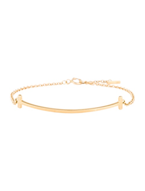 Tiffany & Co. 18K Tiffany T Smile Bracelet Yellow