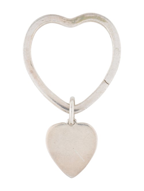 Tiffany & Co. Sterling Silver Heart Keyring silver