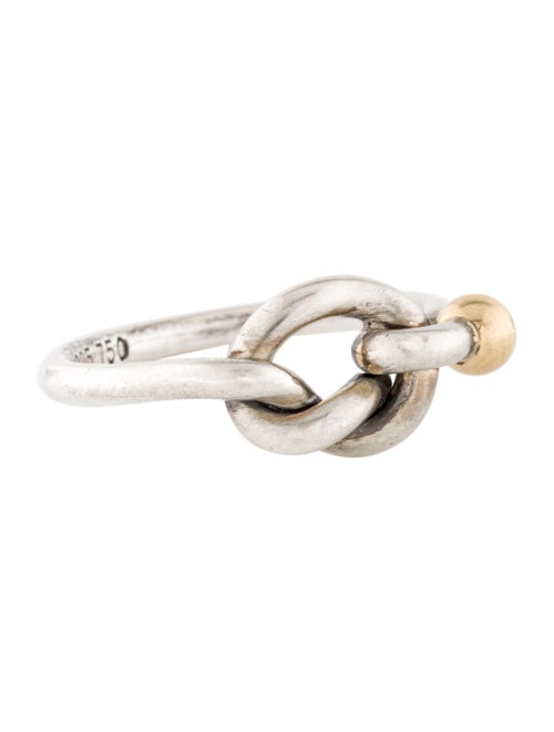 Tiffany & Co. Two-Tone Knot Ring Silver