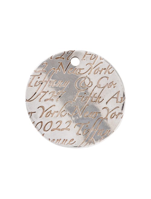 Tiffany & Co. Small Tiffany Notes Round Pendant Si