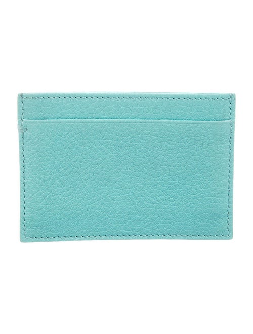 Tiffany & Co. Leather Card Holder Green