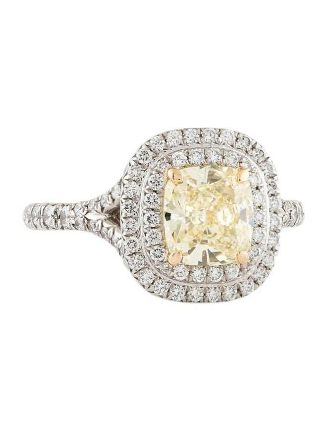 De Beers 1.01 Ct Round Brilliant Diamond Engagement Ring Rings