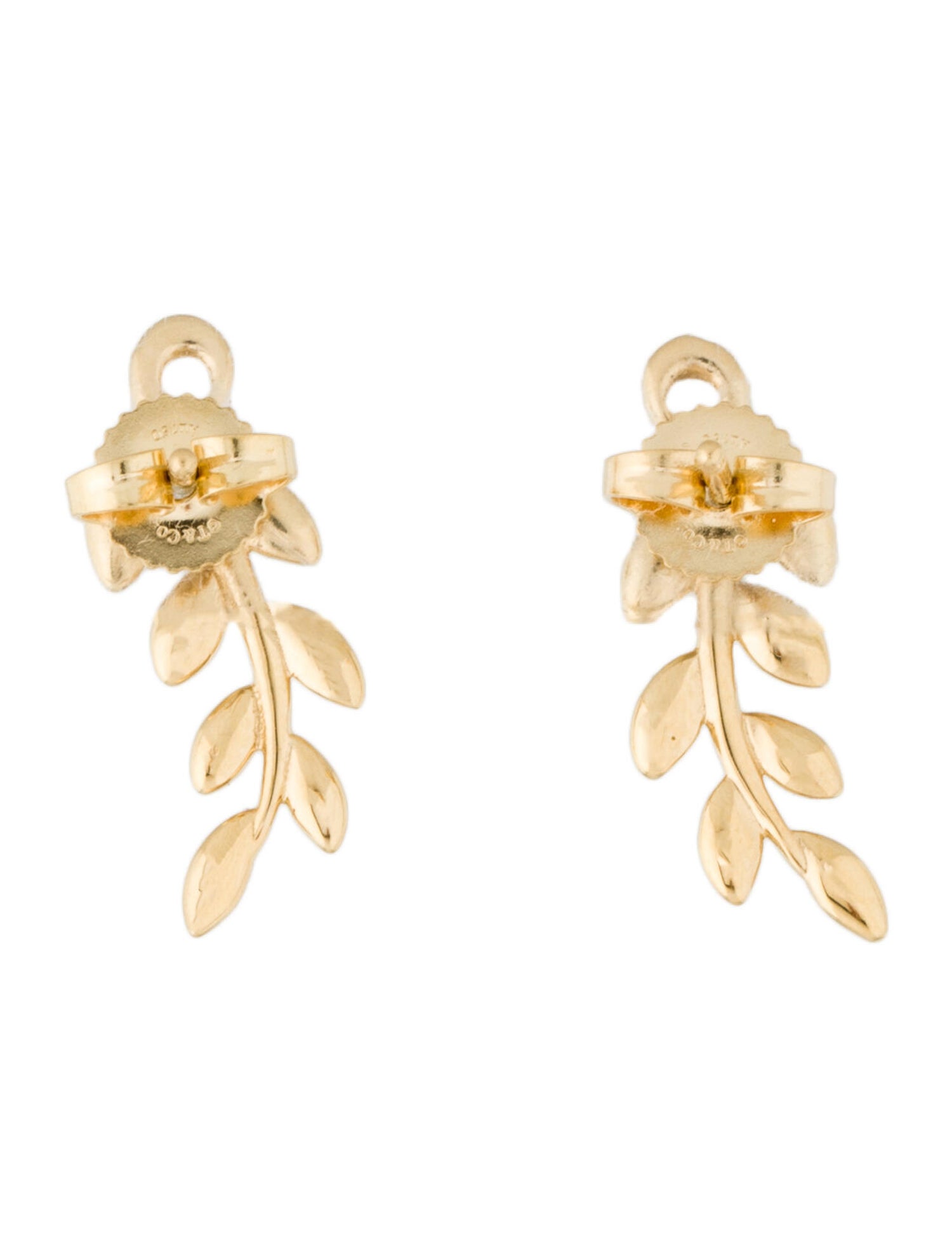 tiffany and co olive leaf climber earrings