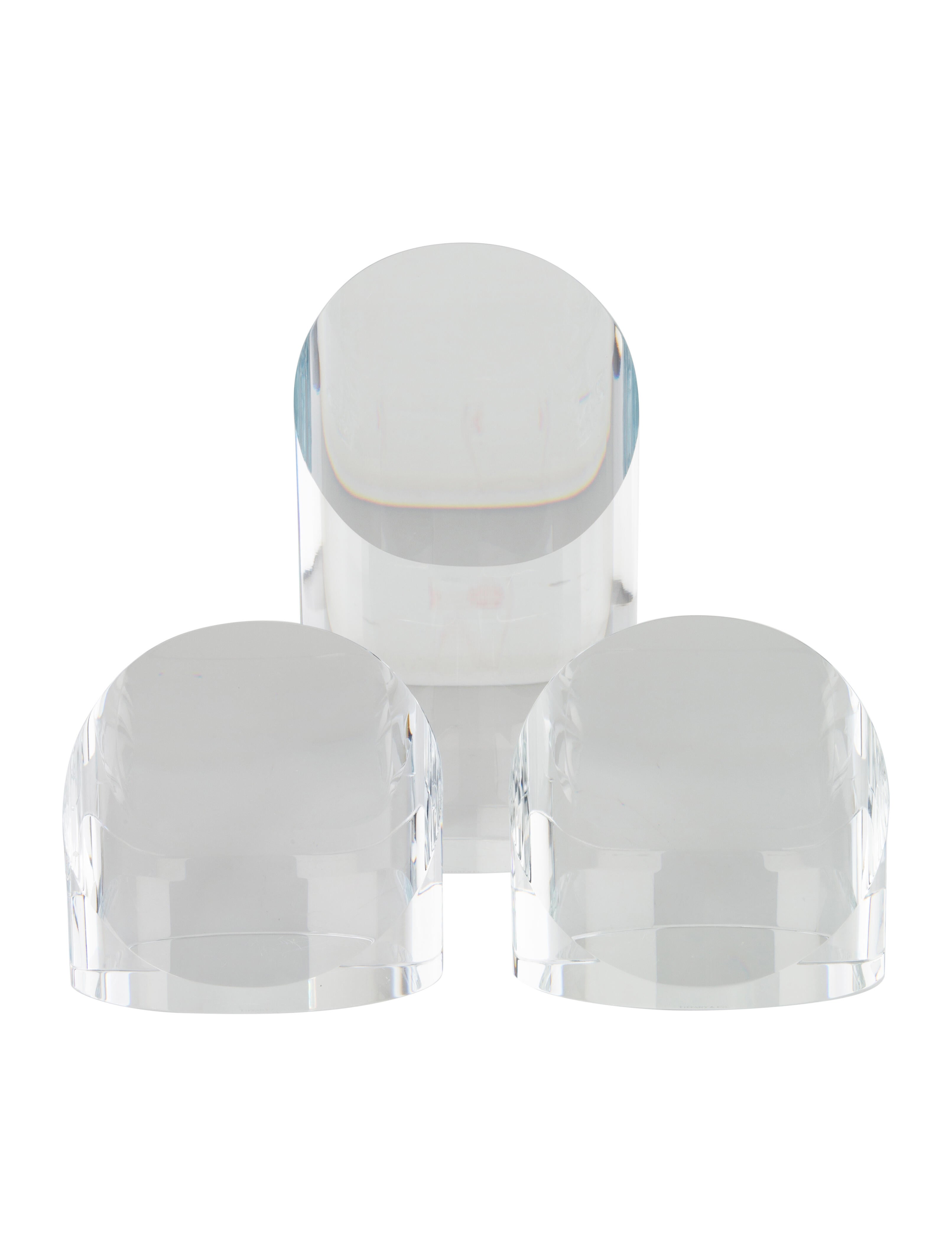 Tiffany & Co. 3-Piece Slant Cut Oval Award Set