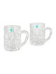 Tiffany & Co. Pair of Rock-Cut Crystal Beer Mugs