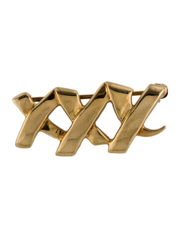 Tiffany & Co. Pin 18K Three X Brooch