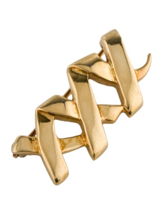 Tiffany & Co. 18K Three X Brooch