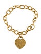 Tiffany & Co. 18K Notes Heart Charm Bracelet