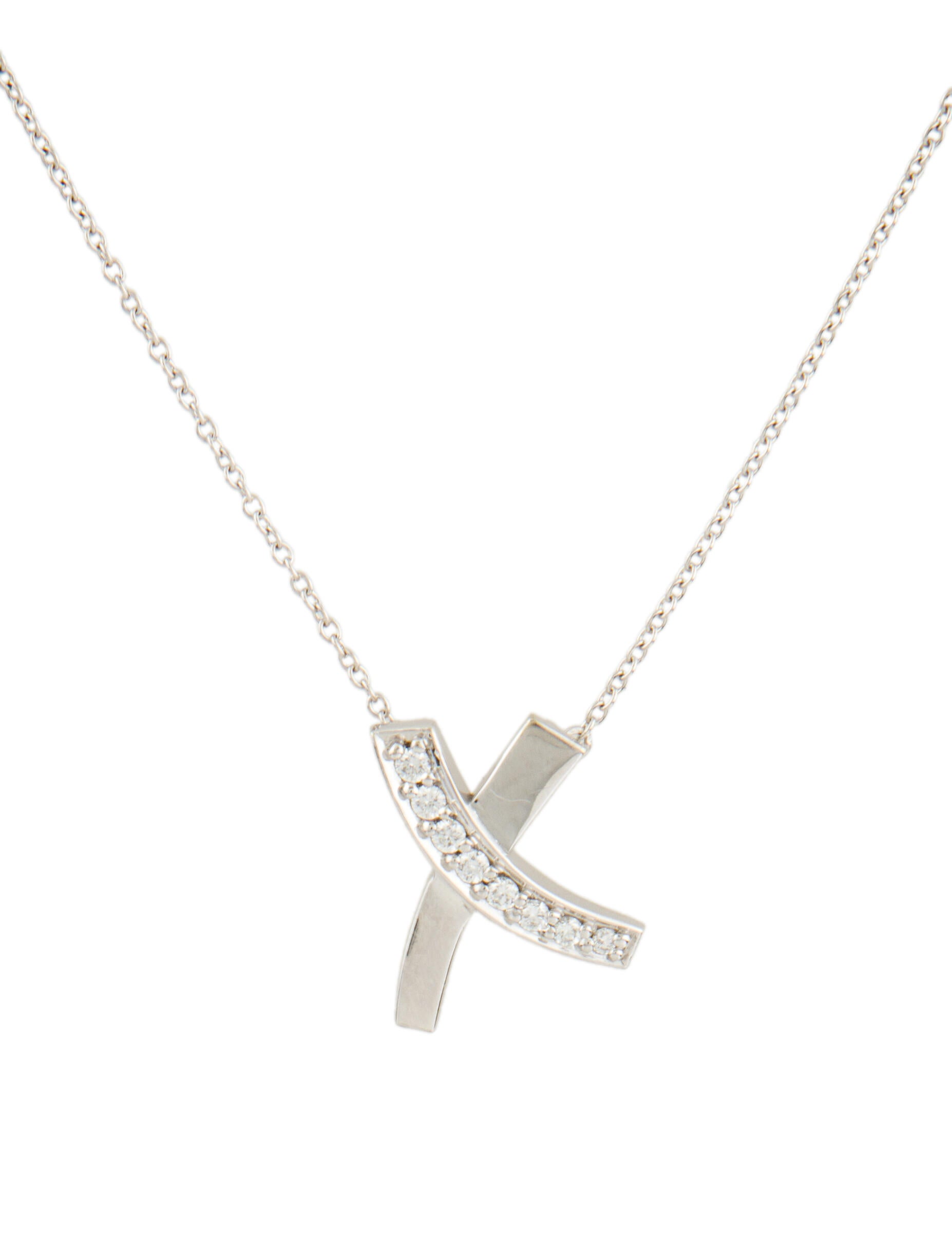 Tiffany & Co. Paloma's Graffiti Half Diamond X Pendant