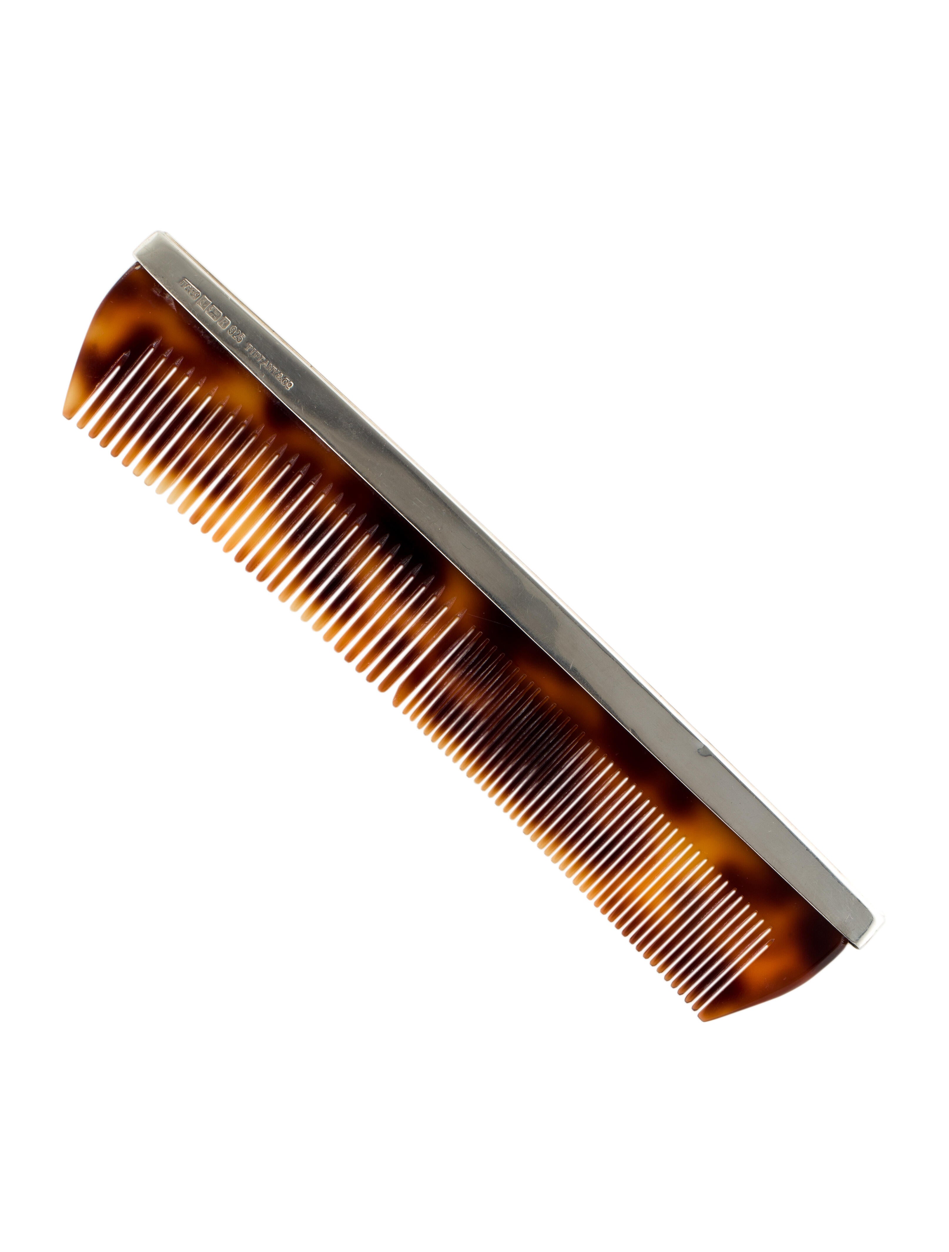 Tiffany & Co. Tortoise Shell Comb With Silver Hardware