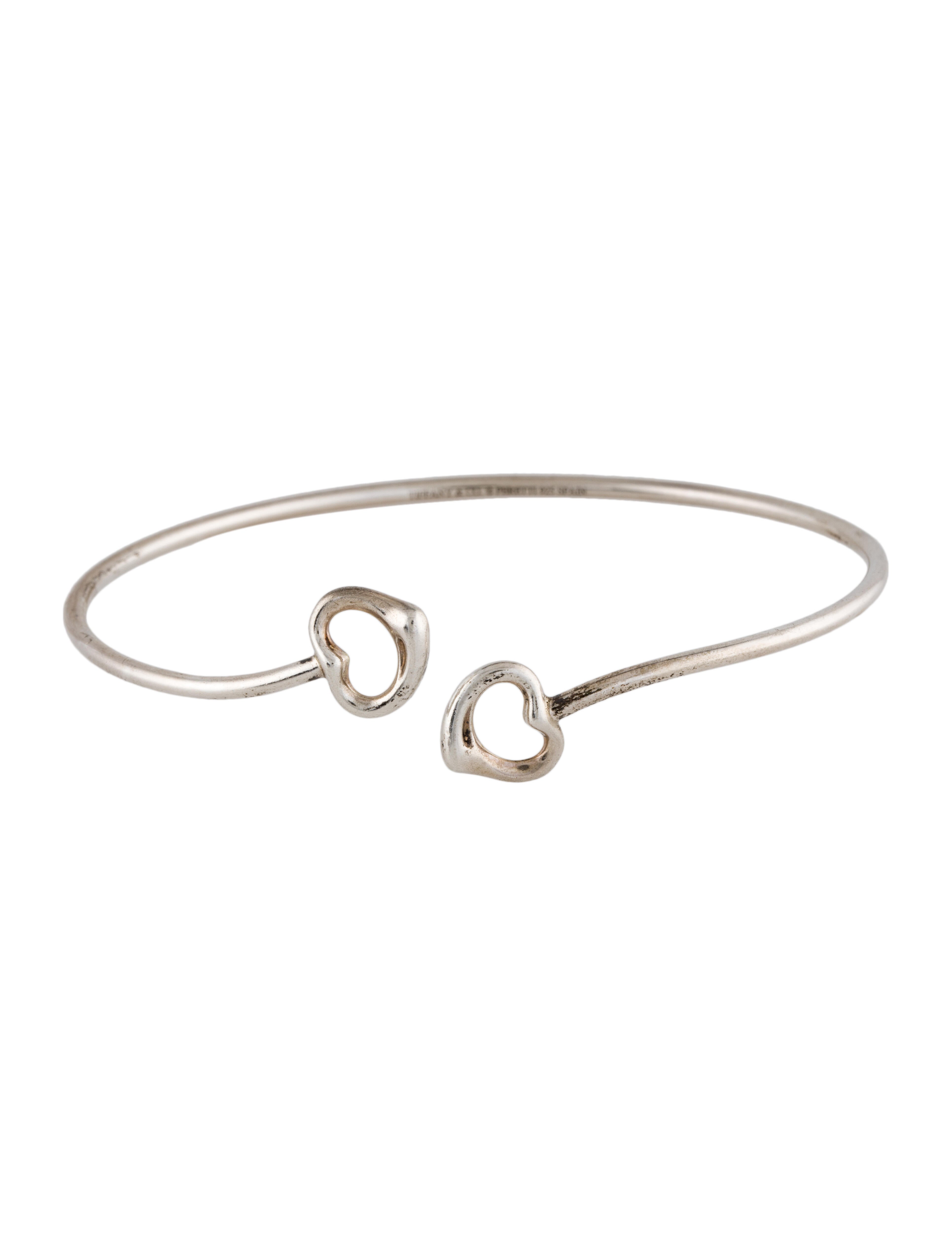 Tiffany & Co. Double Heart Cuff Sterling Silver Cuff, Bracelets
