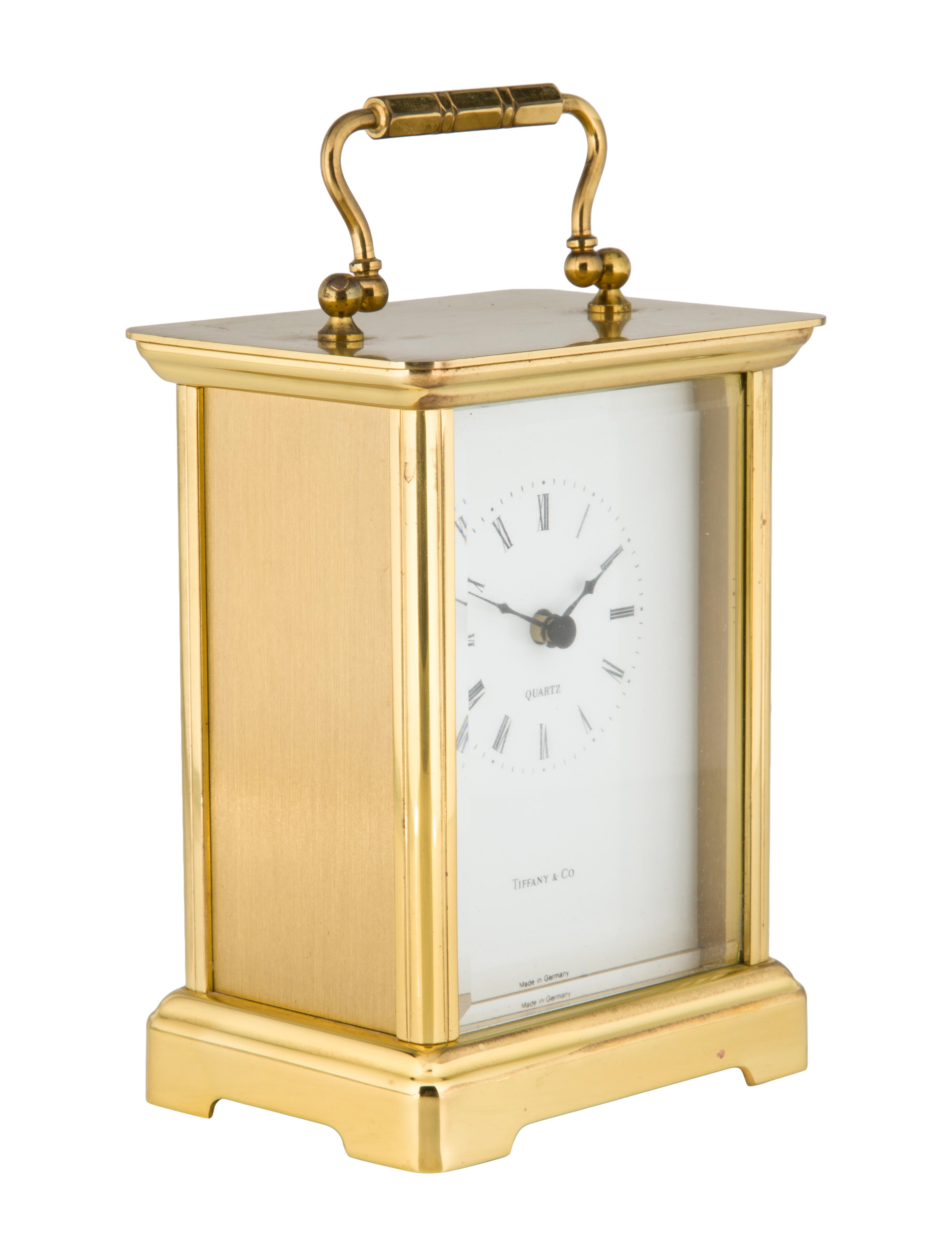 Tiffany & Co. Carriage Clock Gold Decorative Accents, Decor & Accessories TIF211493 The