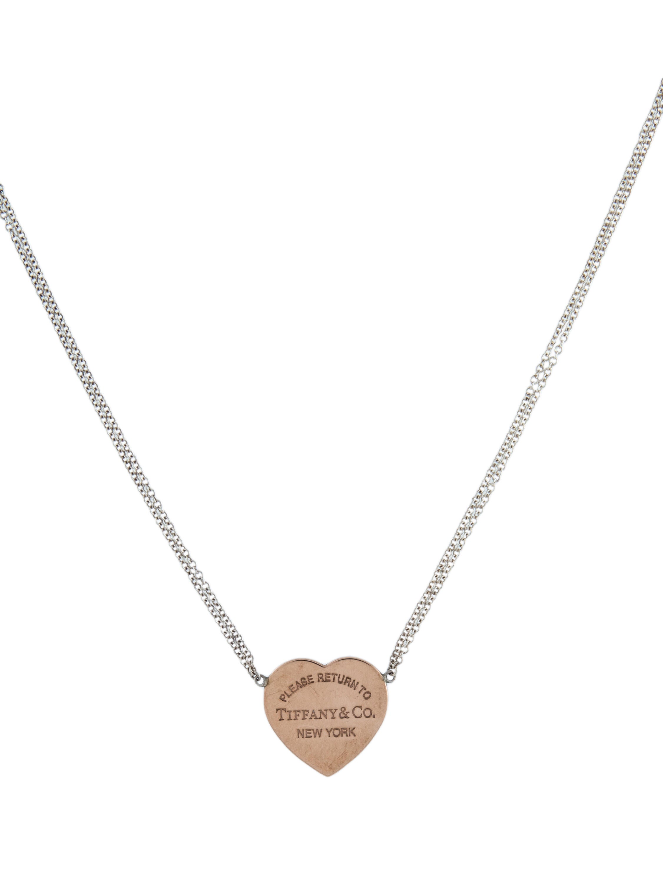 Tiffany & Co. Return To Tiffany® Rubedo Heart Tag Pendant Necklace
