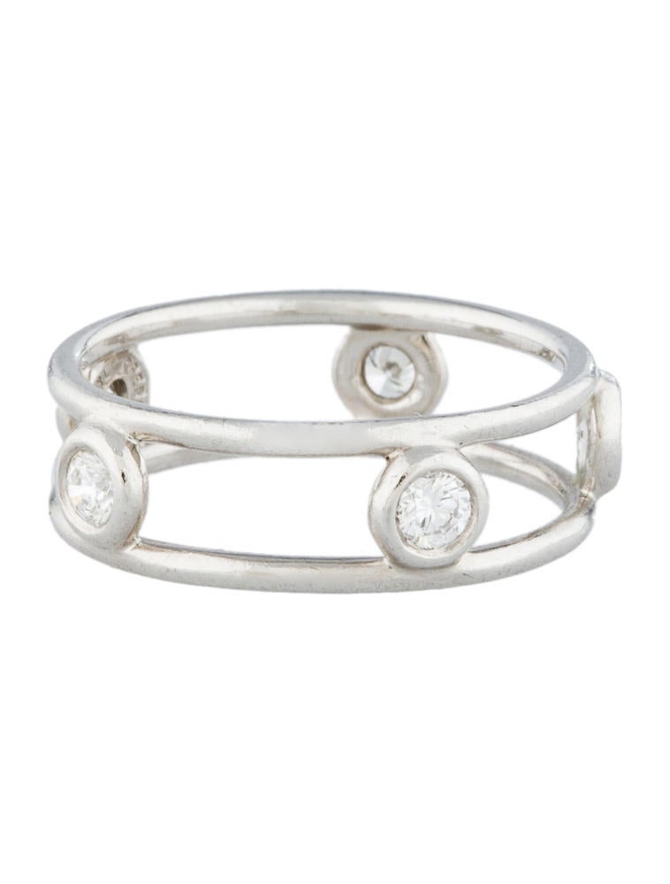 Tiffany & Co. Bezel Set Diamond Eternity Band Rings TIF21545 The