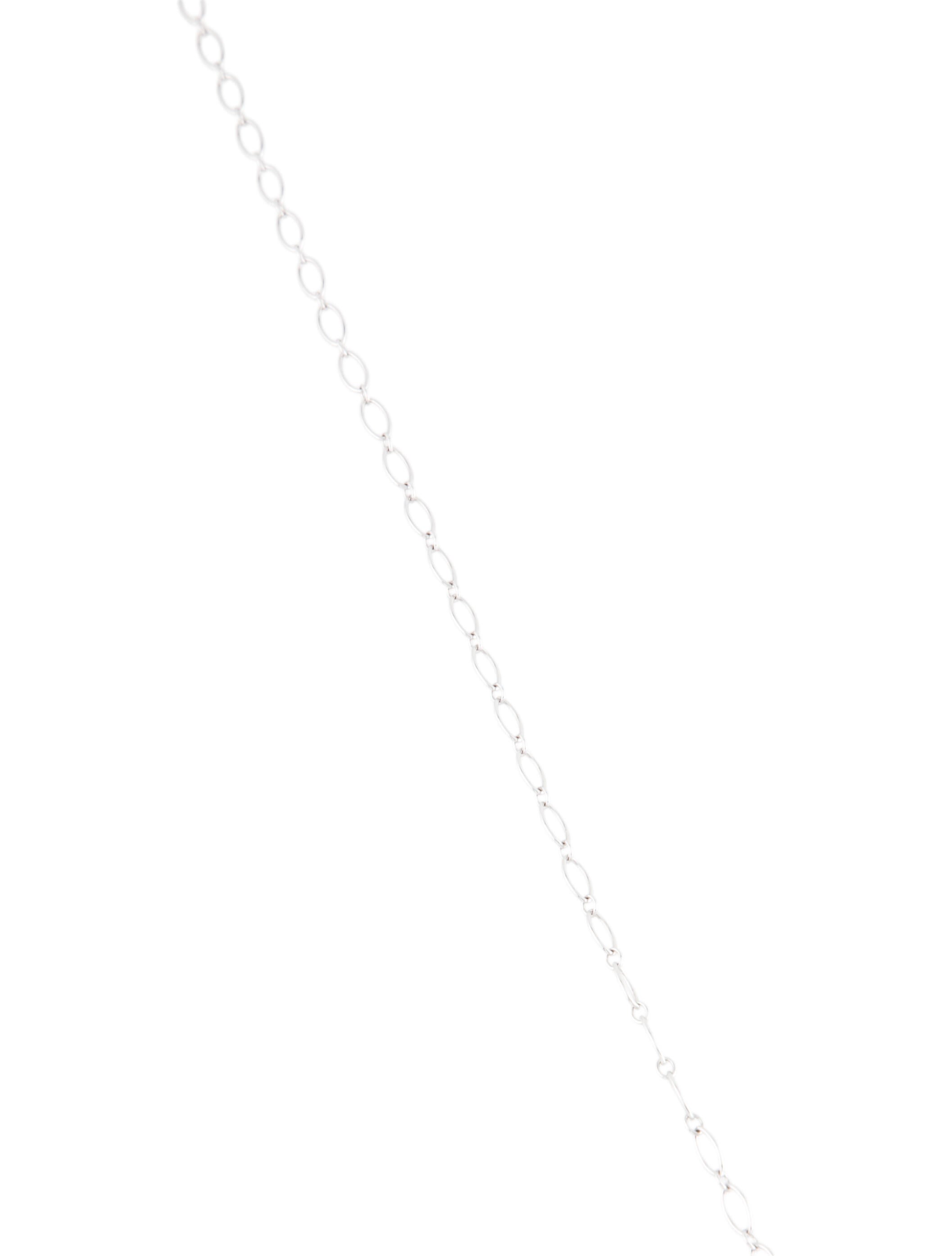 Tiffany & Co. 18K Oval Link Chain Necklace RhodiumPlated 18K White Gold Chain, Necklaces
