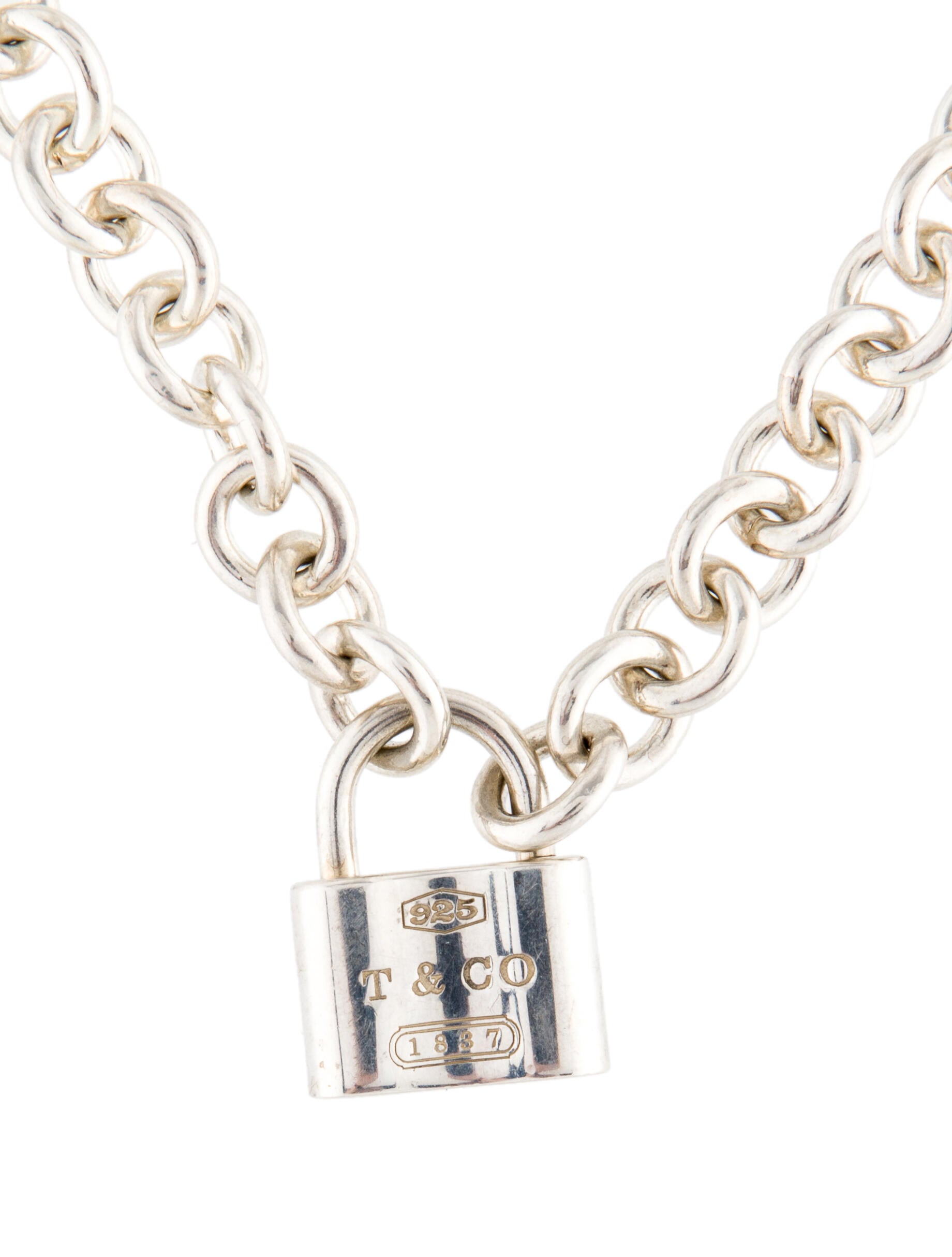 Tiffany & Co. 1837 Lock Pendant Necklace