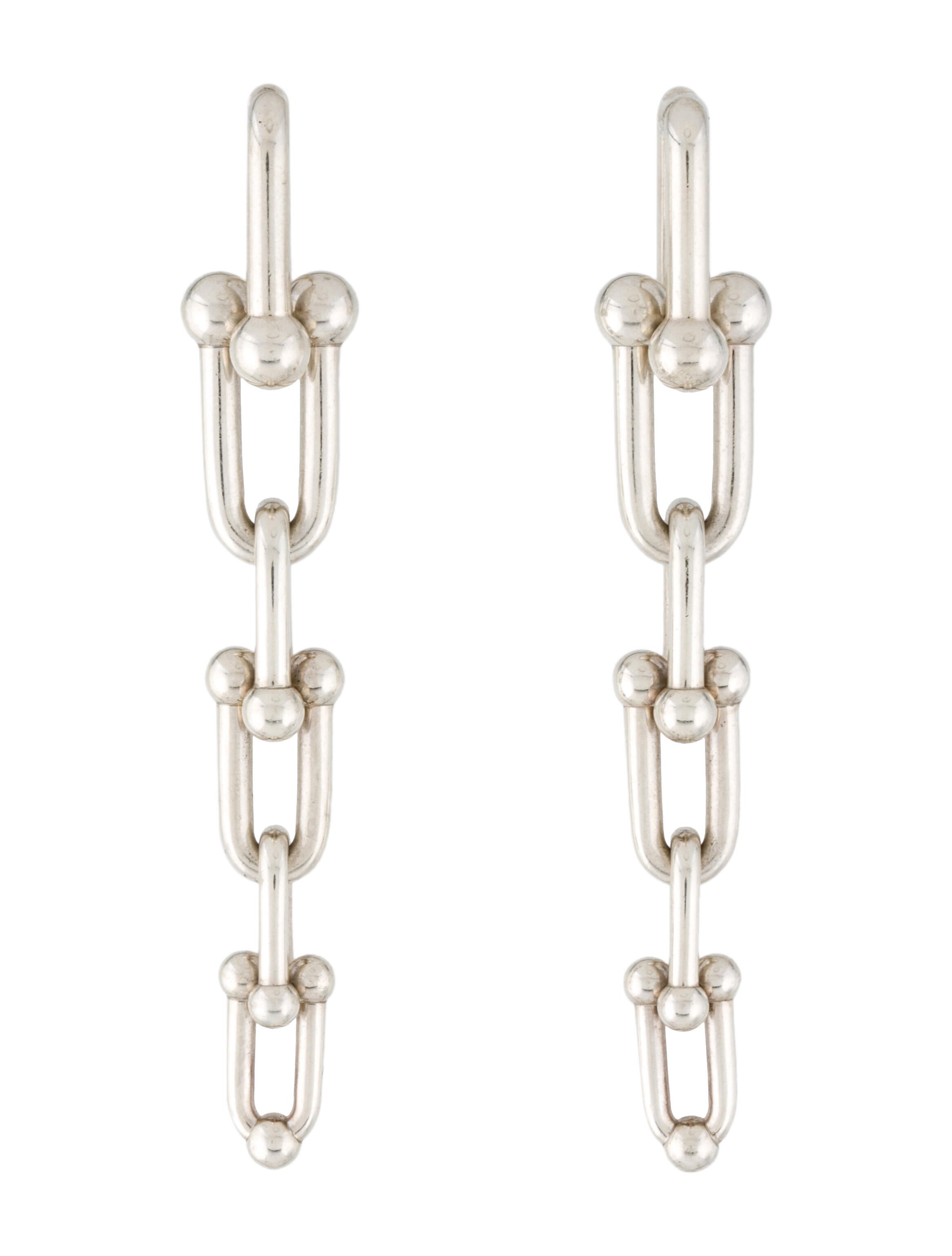 Tiffany and co link earrings Clearance