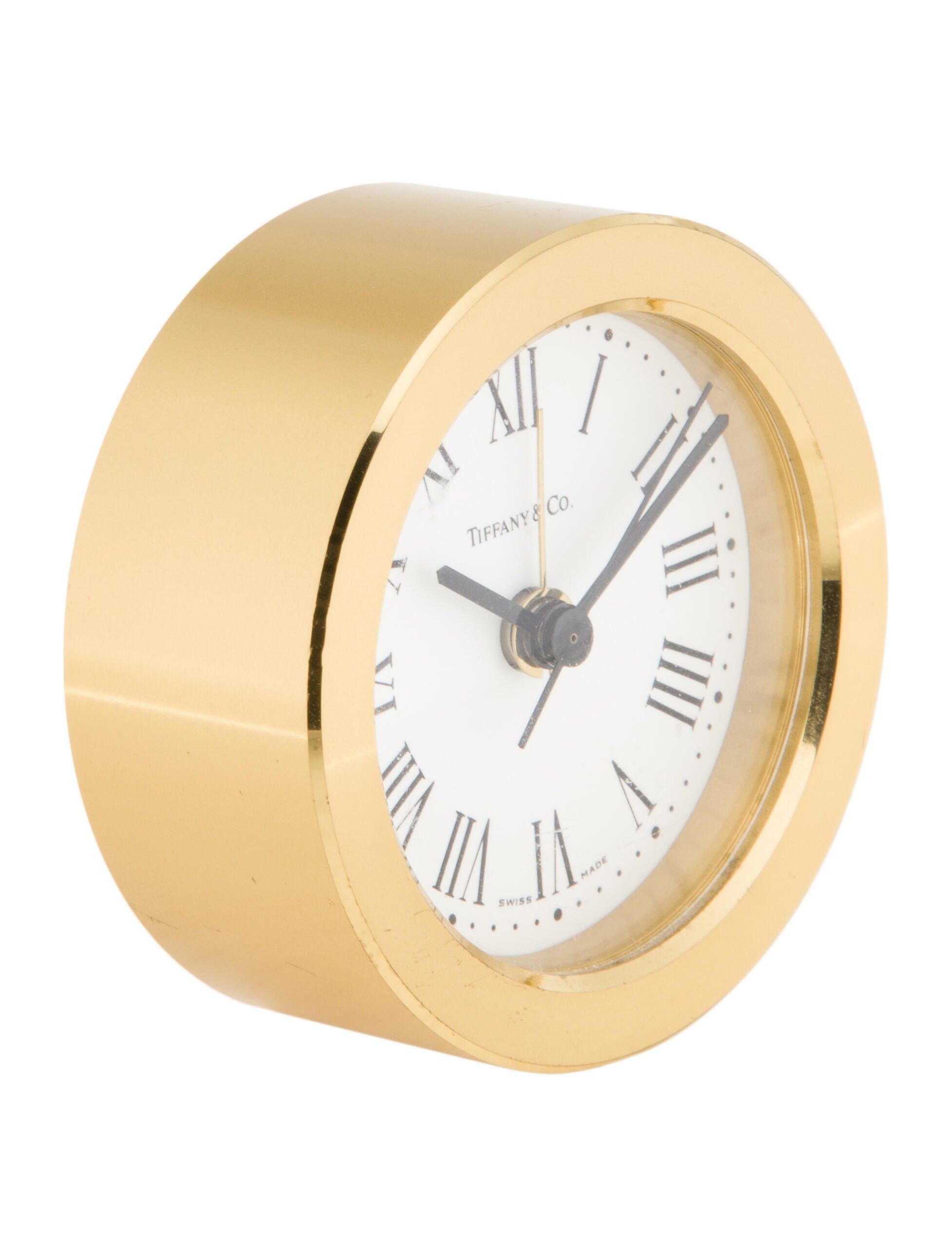 Tiffany & Co. Brass Desk Clock