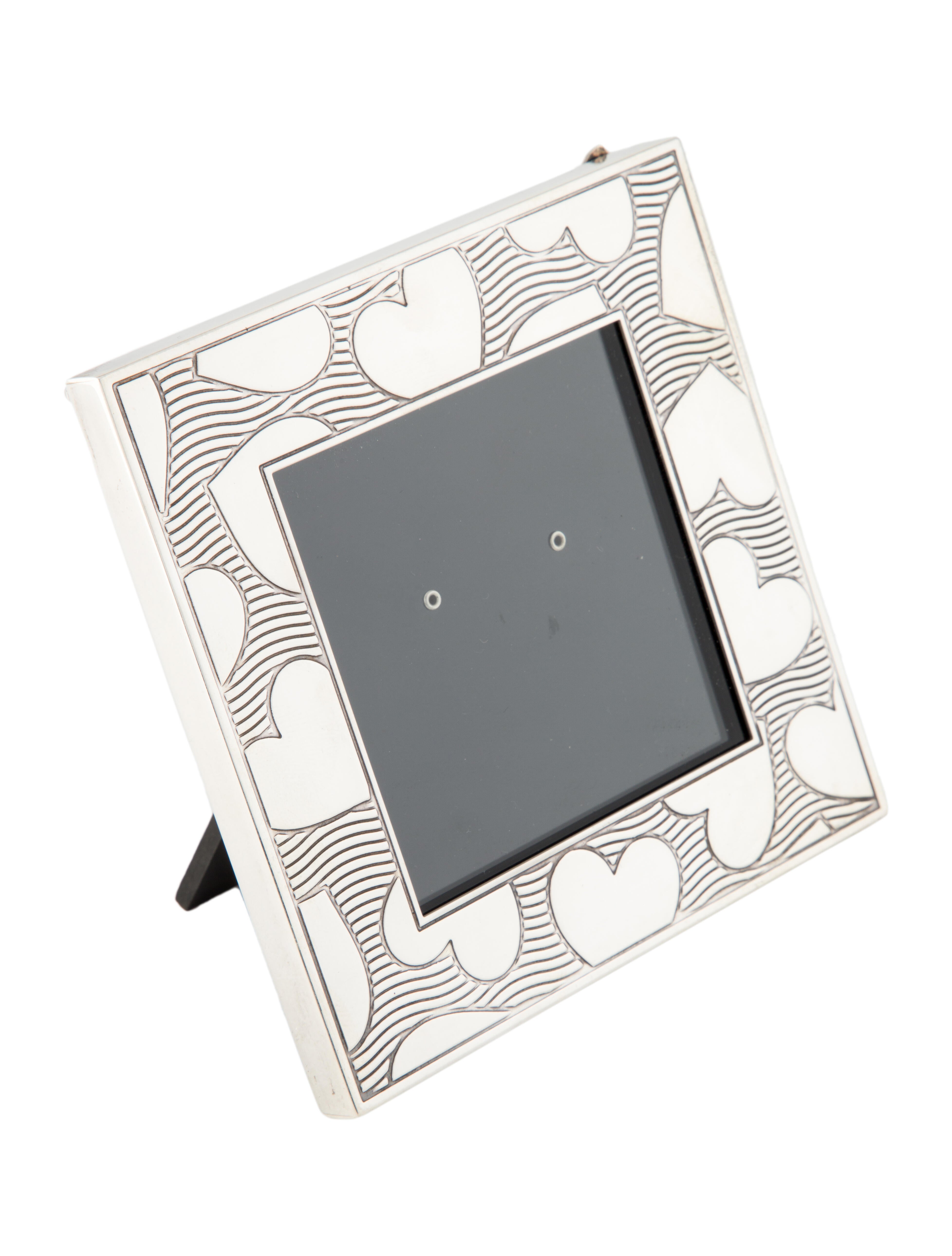 Tiffany & Co. Sterling Silver Hearts Picture Frame